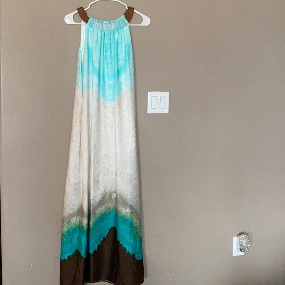 Halter silk dress